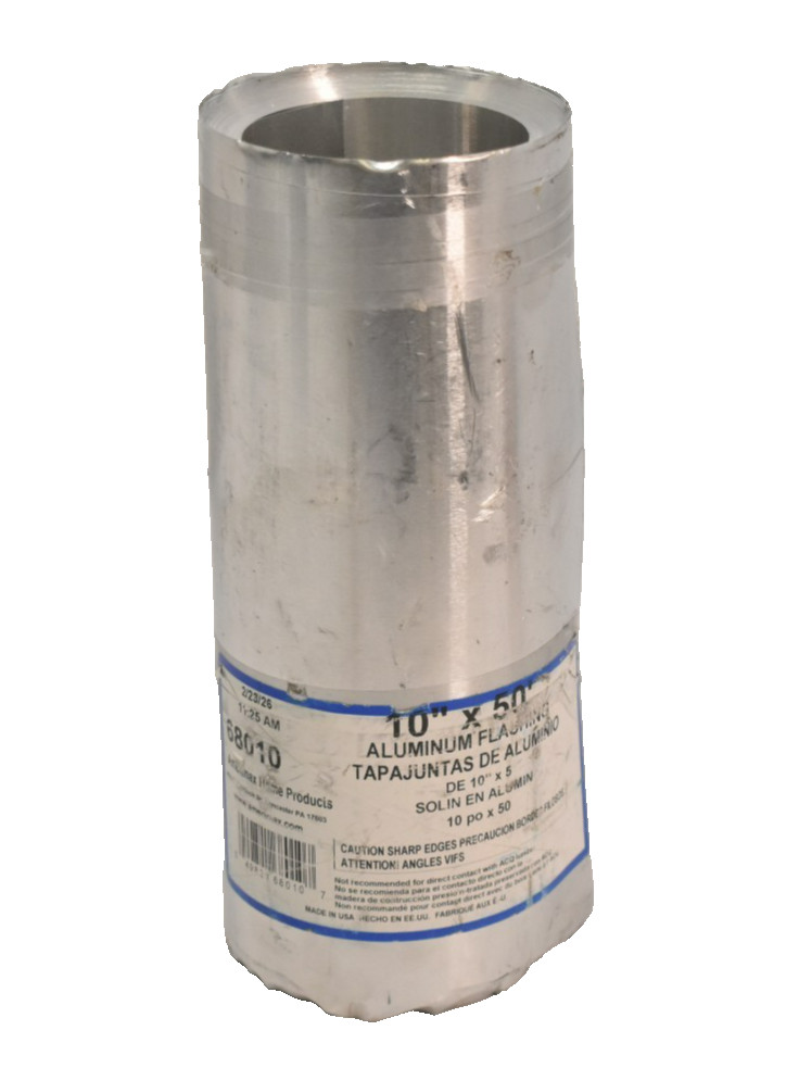 Amerimax Home Products 68010 Aluminum Flashing 10 Inch x 50 ft Mill FInish
