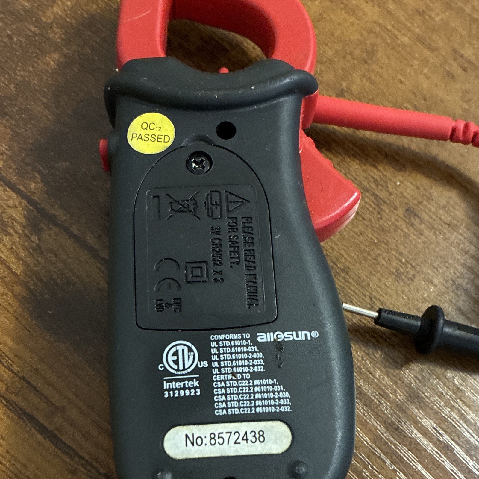 AIDASUN EM306B 2000 Count Digital Clamp Meter CAT III 600V AC/DC 300A