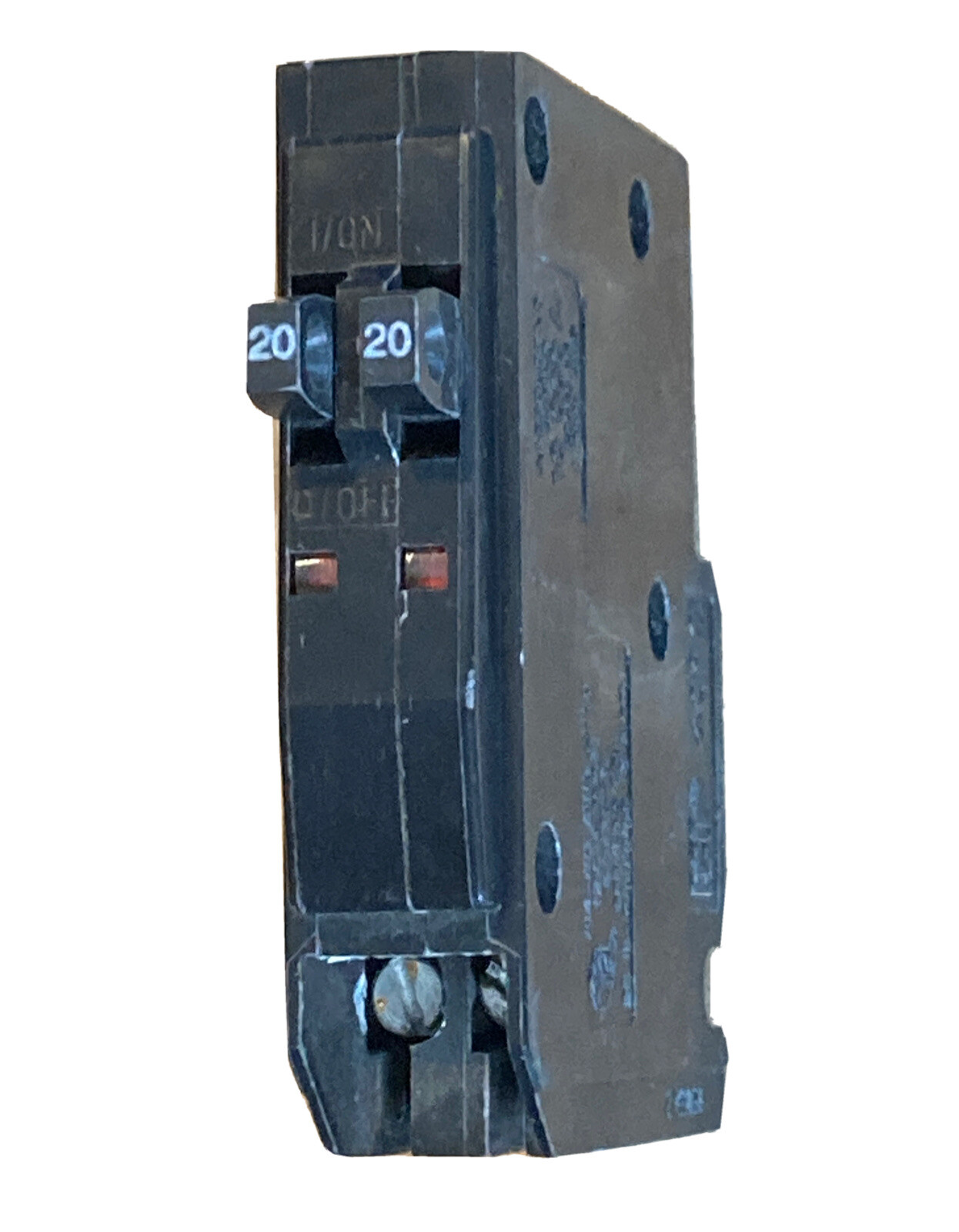 Square D QO2020 20 Amp 1 Pole 120 Volt Side by Side Metal Clip QOT2020 Non-CTL