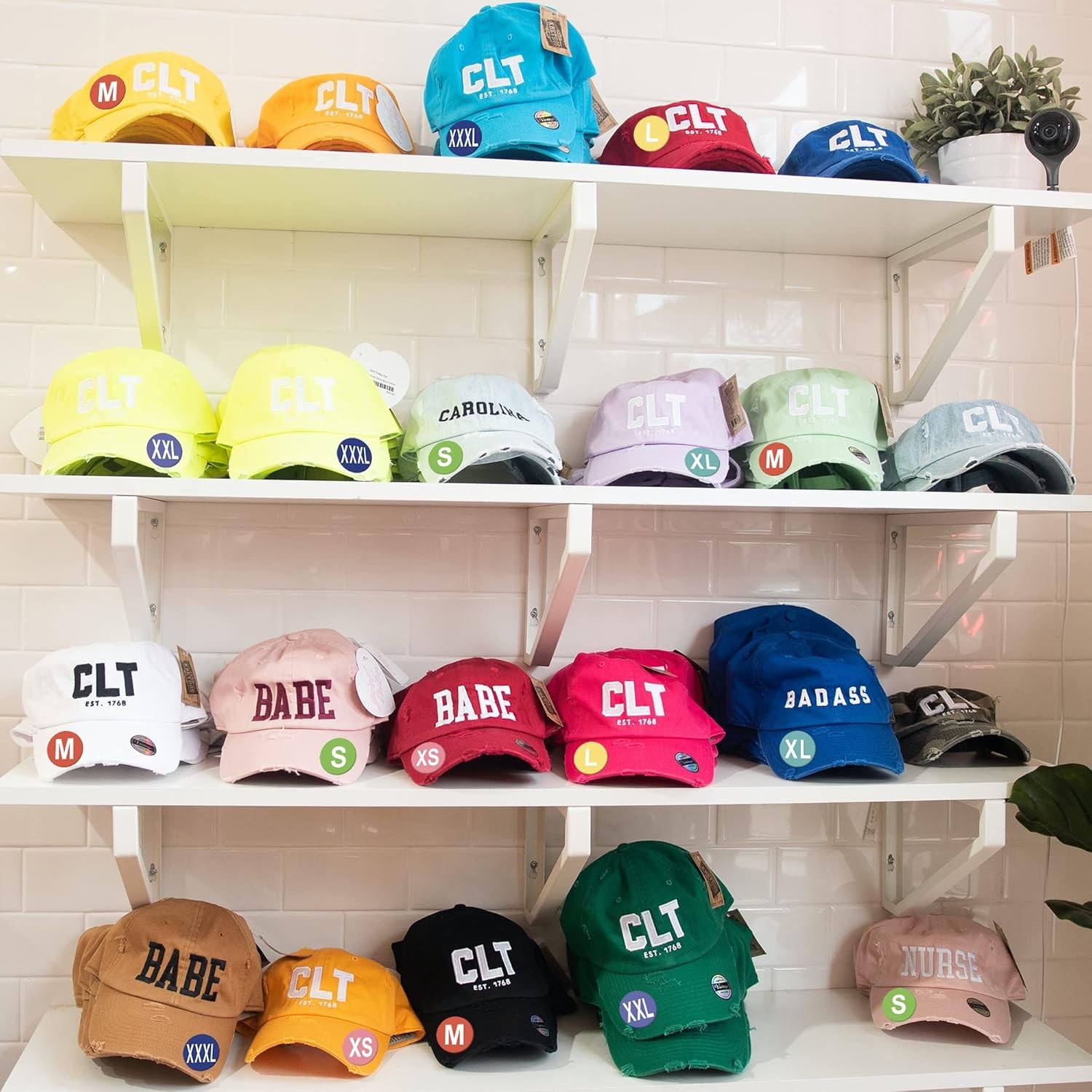 3500 PCS Clothing Size Stickers XS, S, M, L, XL, XXL, XXXL, Multi Color