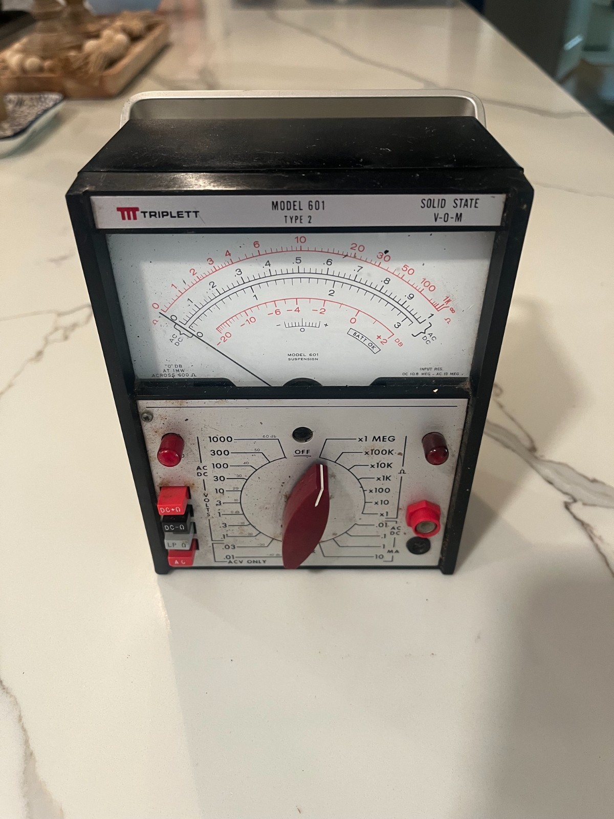 Triplett Solid State VOM Model 601 Type 2 Analog Multimeter