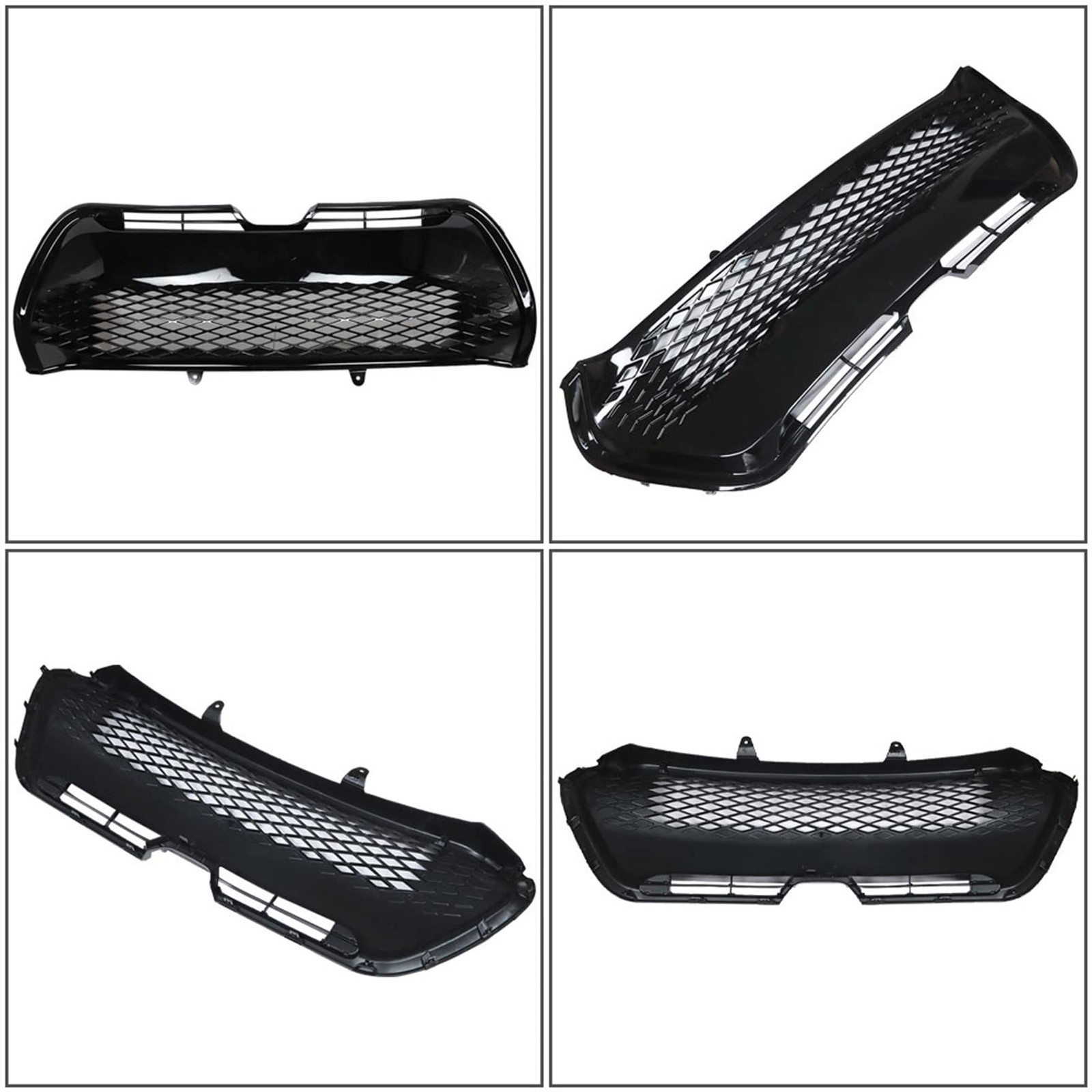 Front Bumper Upper & Lower Grille 2-Pack Corolla SE XSE Sedan 2017-2019