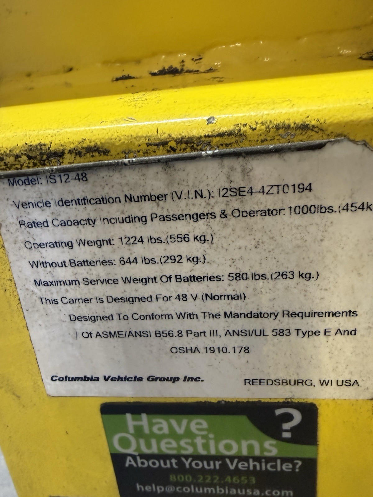 Columbia Stockchaser 2002 Model Just Replaced All 8 Batteries Fully Tested