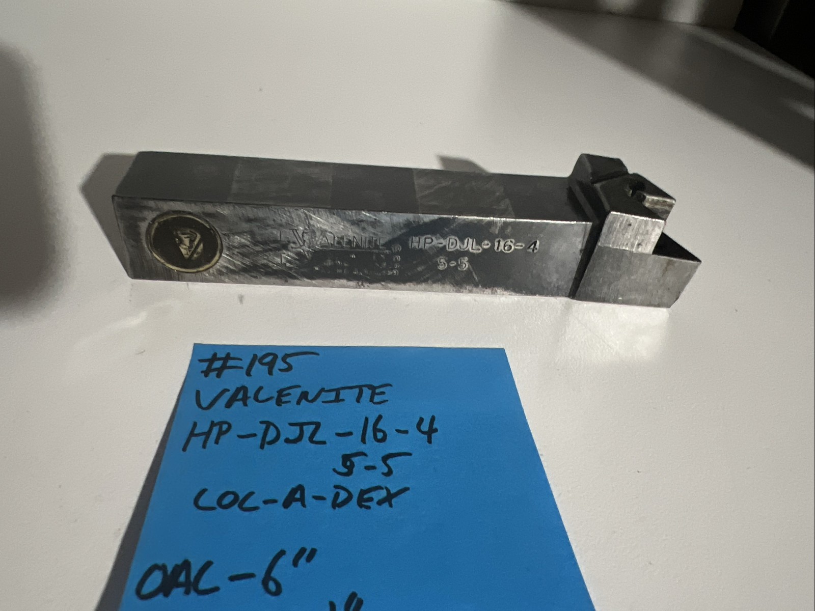 valenite HP-DJL-16-4 Indexible Carbide Lathe Toolholder 6”OAL 1”Shank Turning