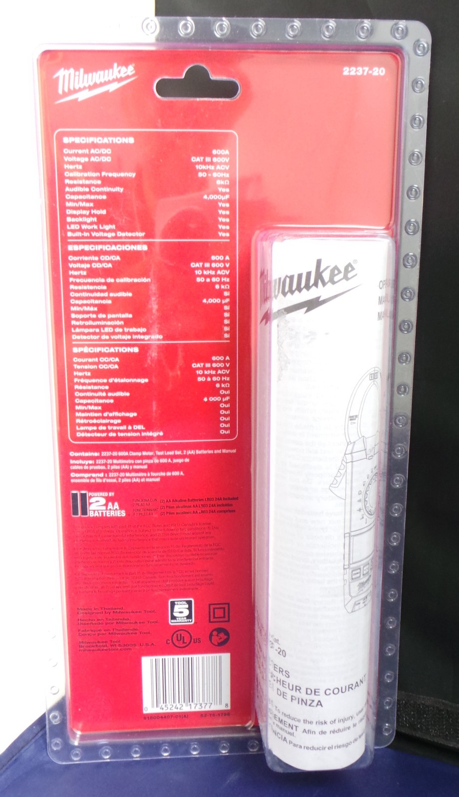 Milwaukee 2237-20 600A AC/DC Digital Clamp Meter True-RMS Electrical – SEALED!