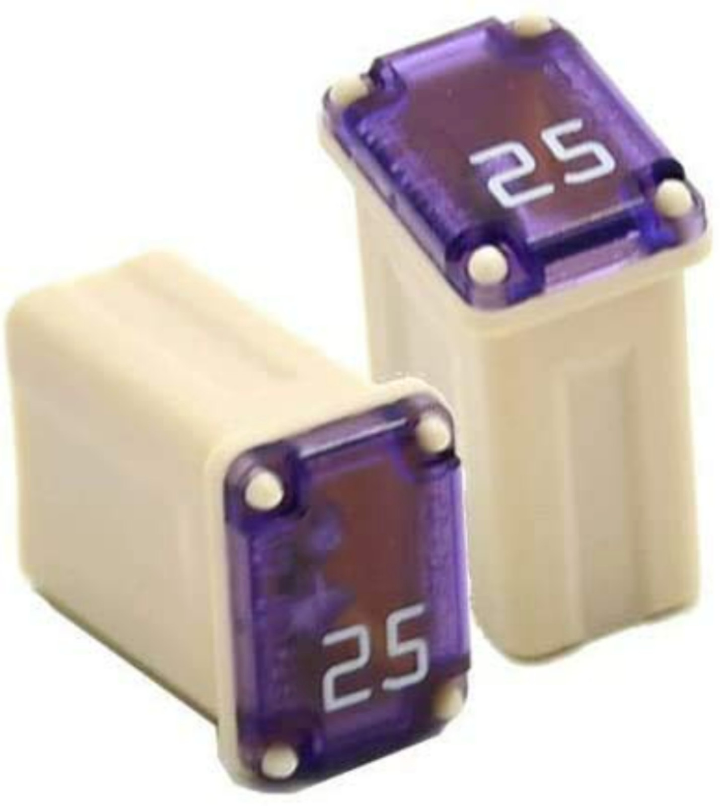25 Pack Micro Cartridge Fuses FMM Fuses Kit 15-40Amp MCASE Type for Cars, SUVs