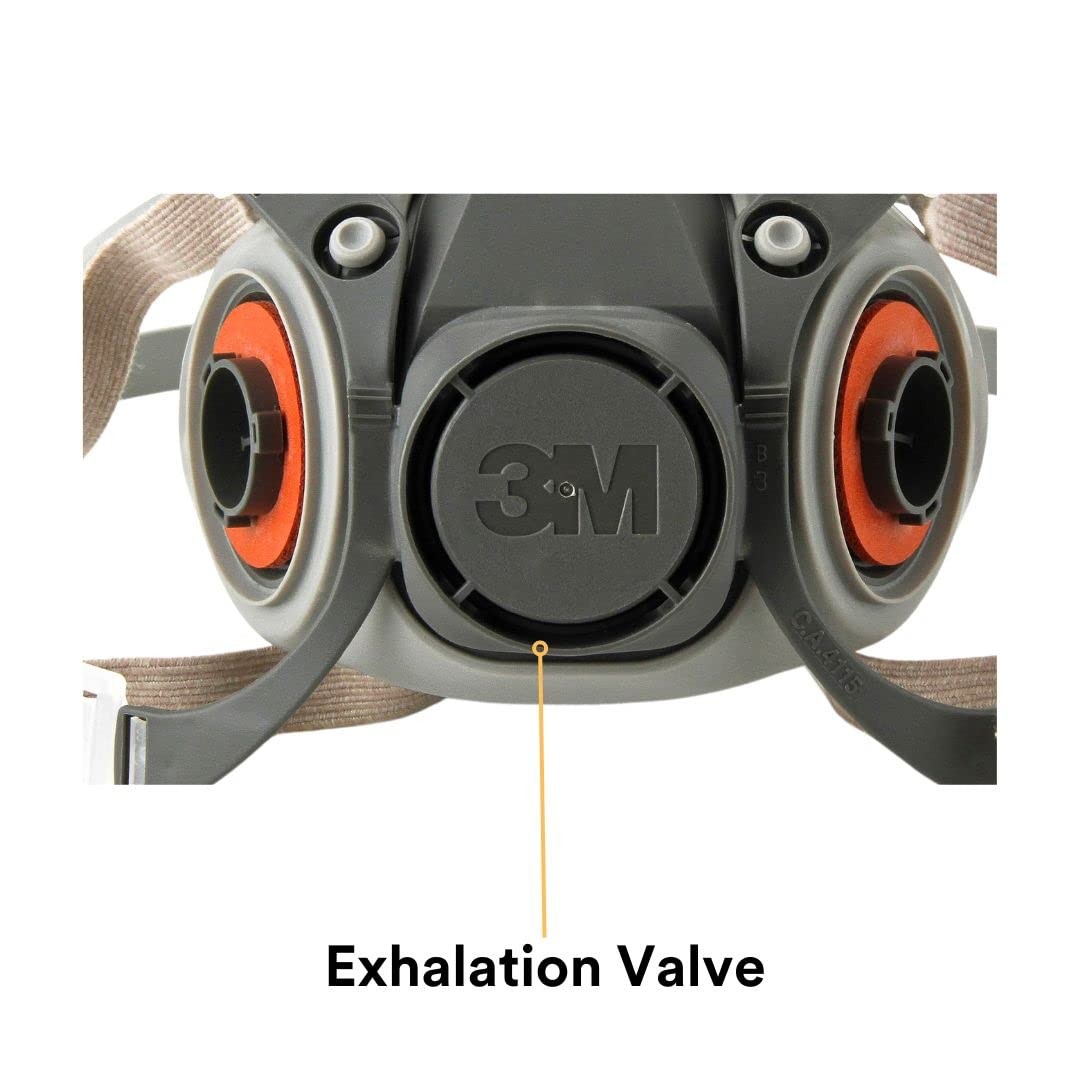 3M 6300 Reusable Respirator, NIOSH-Approved, Bayonet 4-PoinT Large, (CASE OF 24)