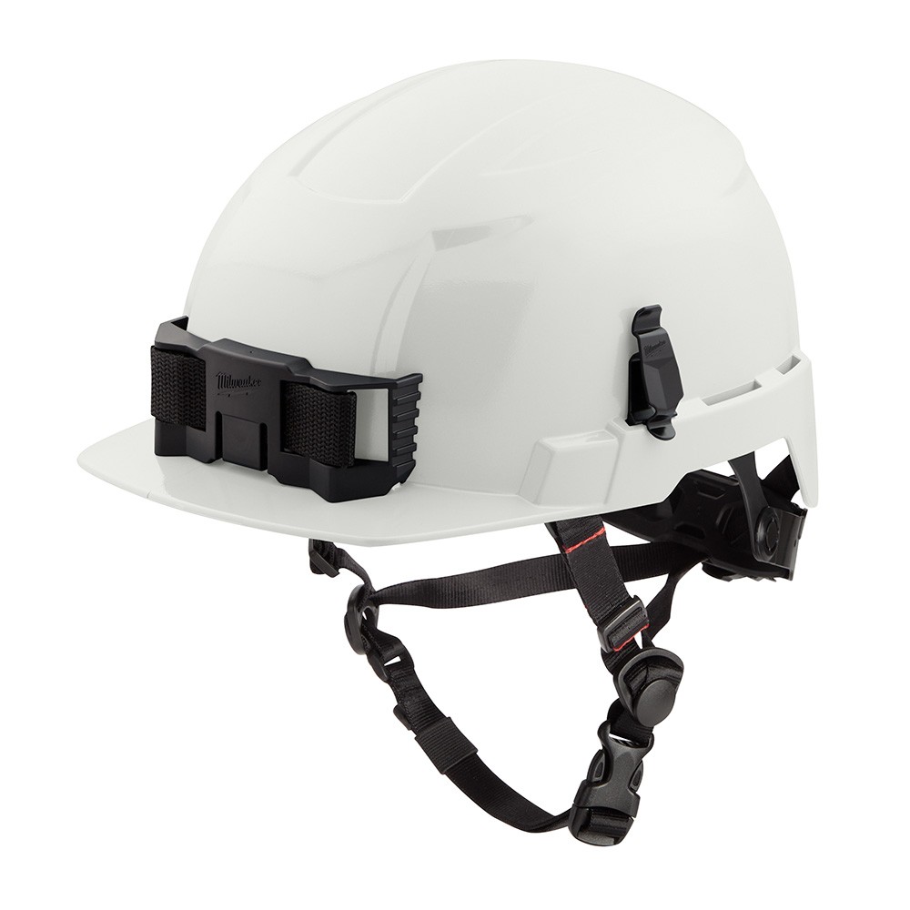 Milwaukee 48-73-1321 White Front Brim Hard Hat Helmet with BOLT™ – Class E