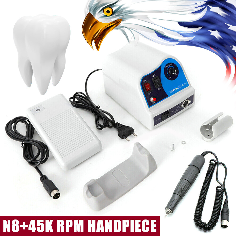 Dental Lab Polishing Handpiece Electric Micromotor N8 Polisher 45K RPM