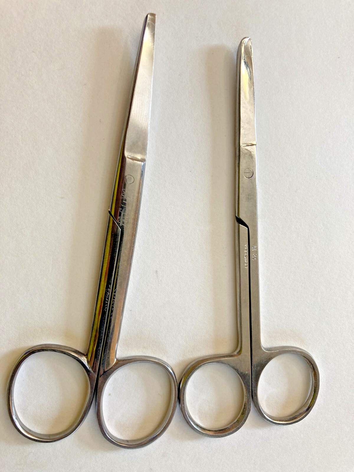 Lot Of 2 Sharp Operating Everyday Use Scissors Straight Instrument