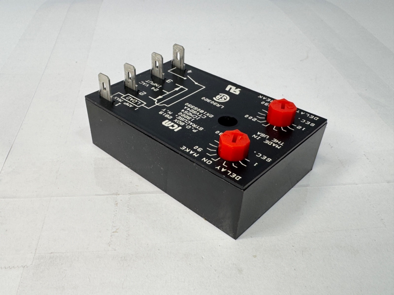 ICM Controls ICM254B Post Purge Fan Delay Timer, 12-390 Second Adjustable Delay
