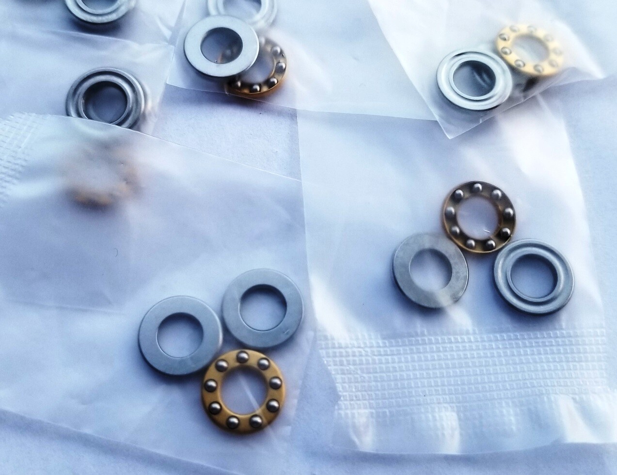 US Stock 10pcs F5-10M Axial Ball Thrust Bearing 3-Parts 5mm x 10mm x 4mm