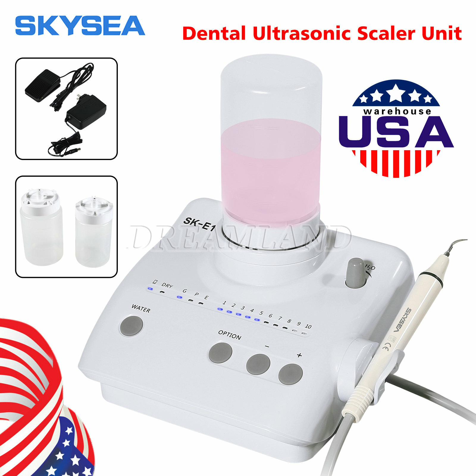 Dental Portable Ultrasonic Scaler Auto Water Bottles fit Cavitron EMS SKYSEA