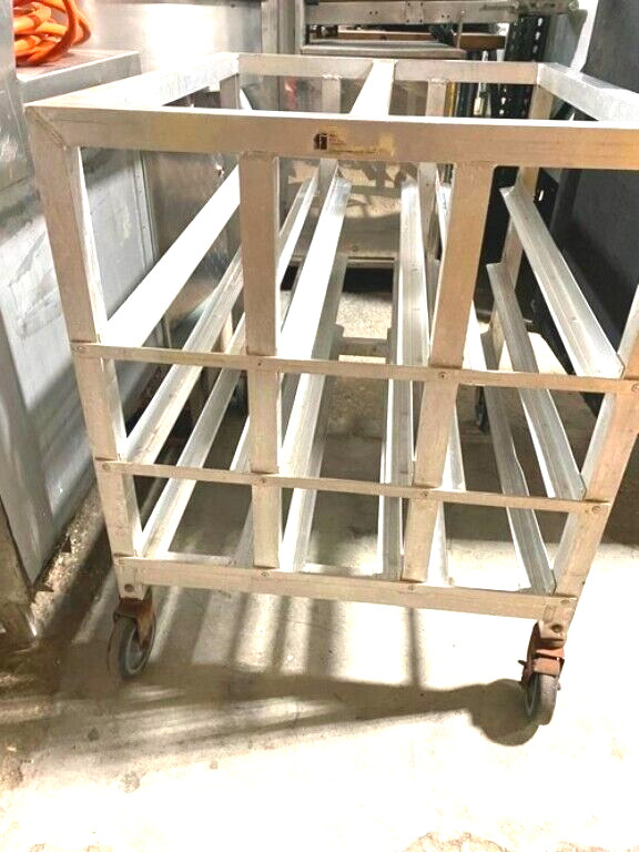 Rack/ # 10 Can WIN-Holt Aluminum Storage Rack on Casters