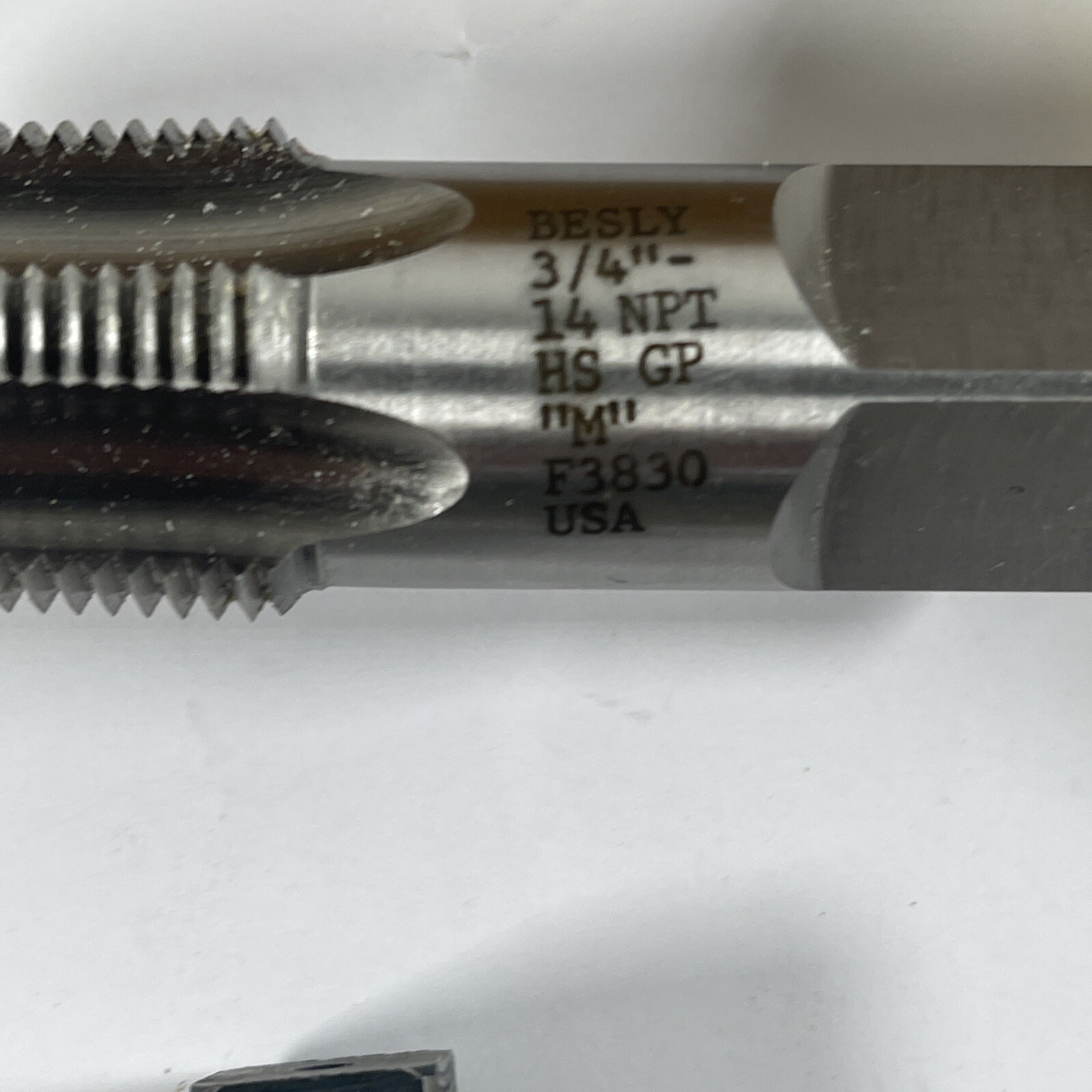 Lot of 4 Besly & Thundertap Assorted Large Taps 2x 7/8″ taper, 3/4″, 1/2″ READ