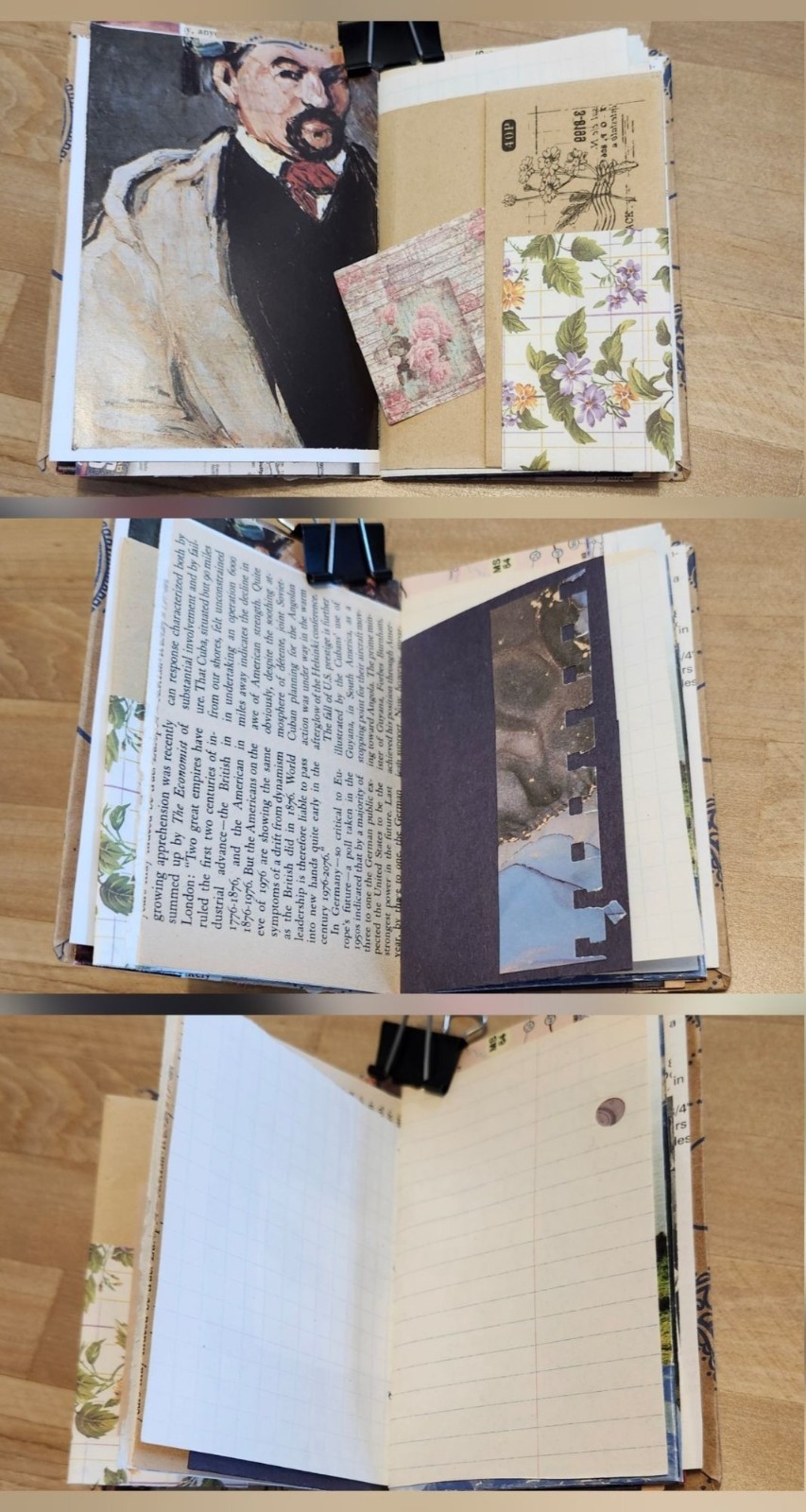 Handmade Junk Journal 56 pages Pocket Notes