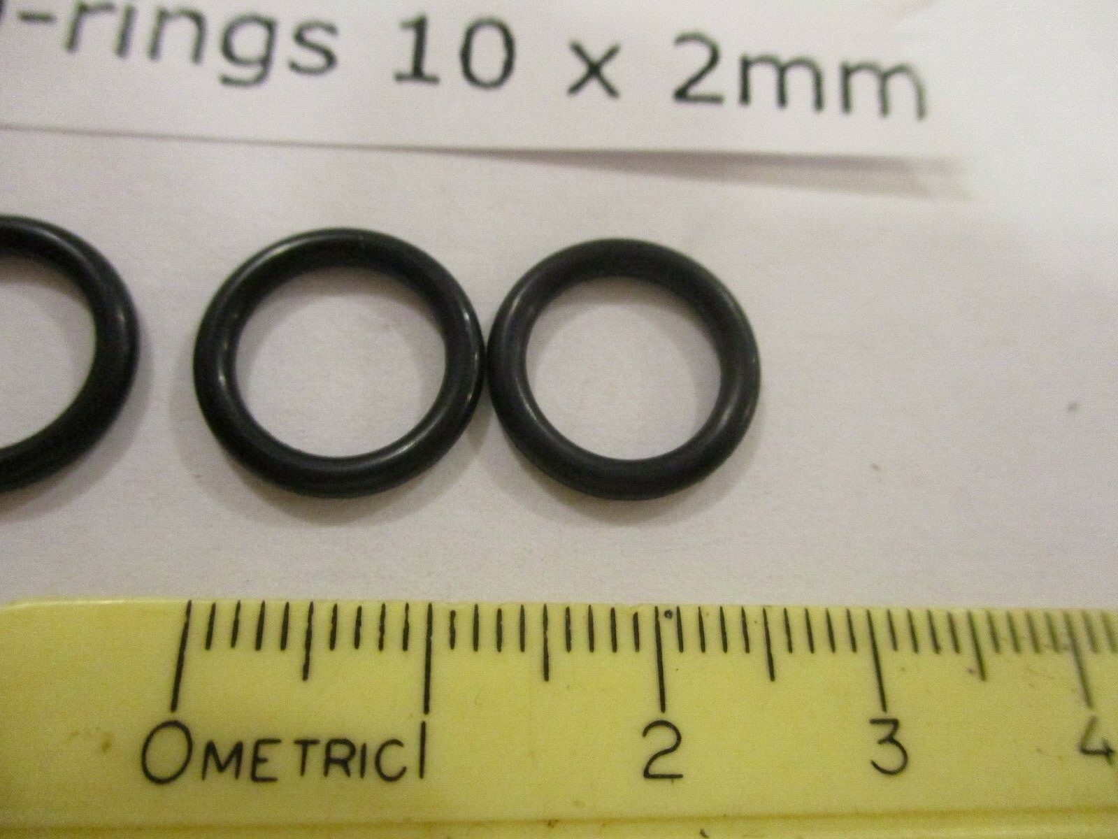 10mm ID x 14mm OD x 2mm thick O-ring. Buna-70. Quan 5.