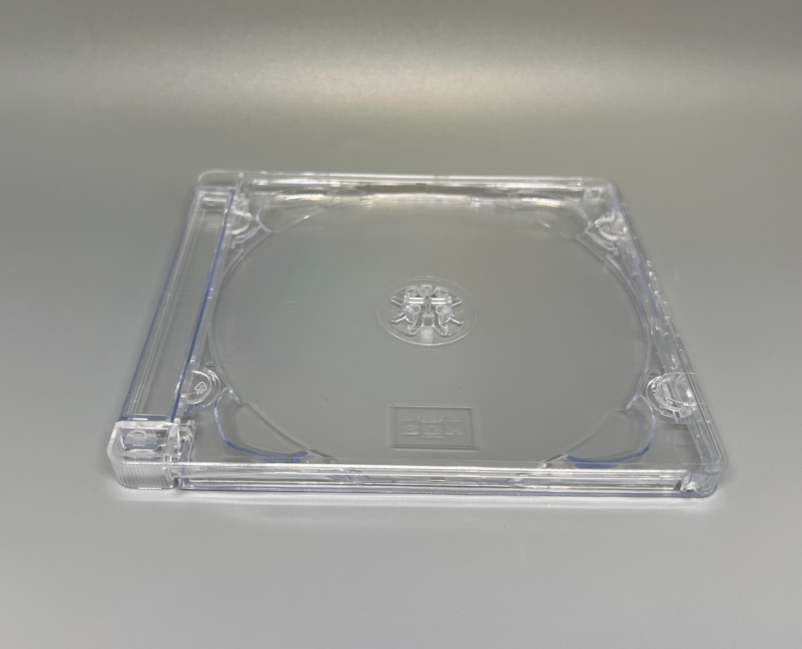10 PCS NEW CLEAR ORIGINAL SINGLE SUPER JEWEL BOX W/SJB LOGO, LARGE HINGE,O-SJB