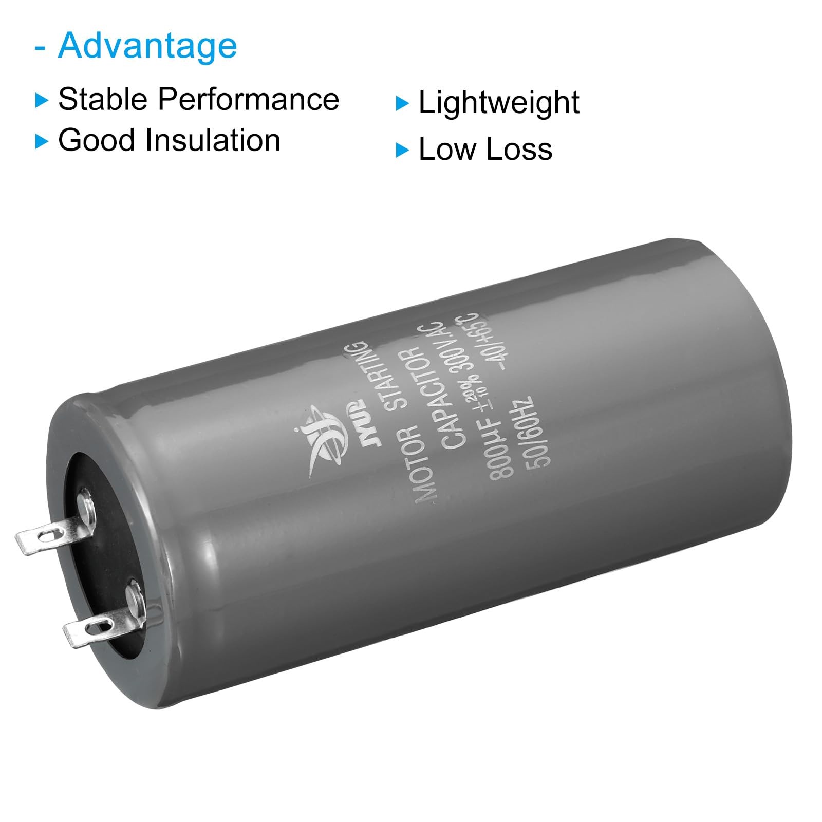 PATIKIL Motor Start Capacitor, 800uf 300V 50/60Hz CD60 Running Capacitor…
