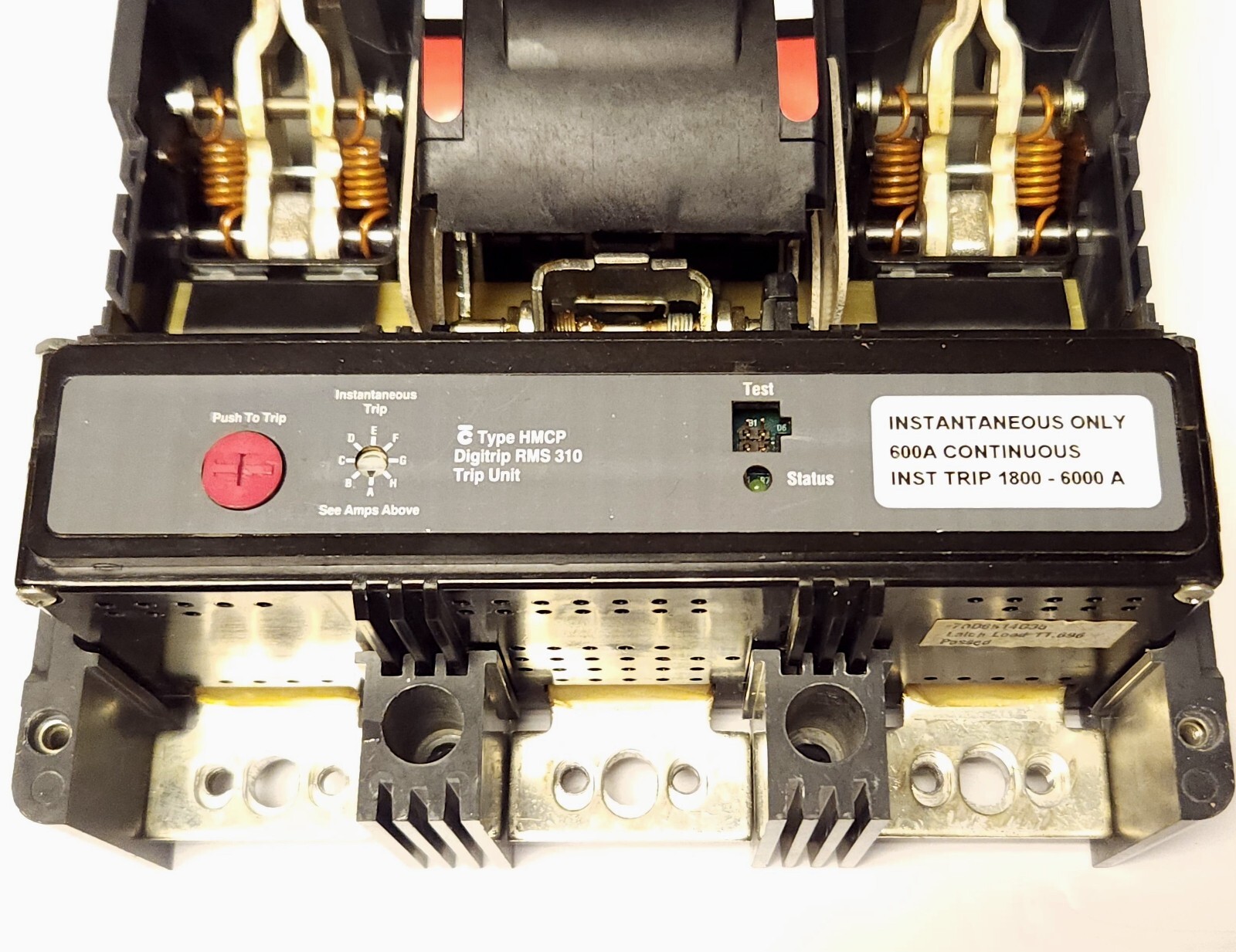 EATON CUTLER HAMMER HMCP600L6W 600 AMP Type HMCP Motor Circuit Protector 1800