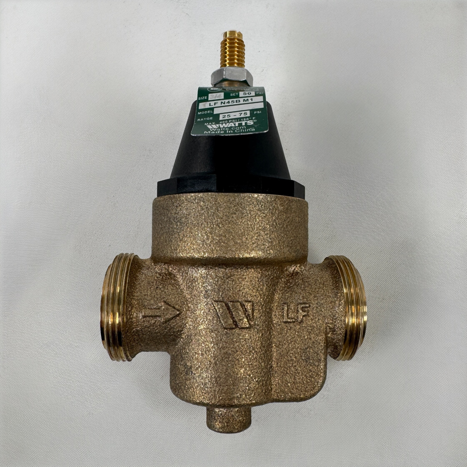 WATTS LFN45B-M1 1” 50 PSI PRESSURE REDUCING VALVE RANGE 25-75