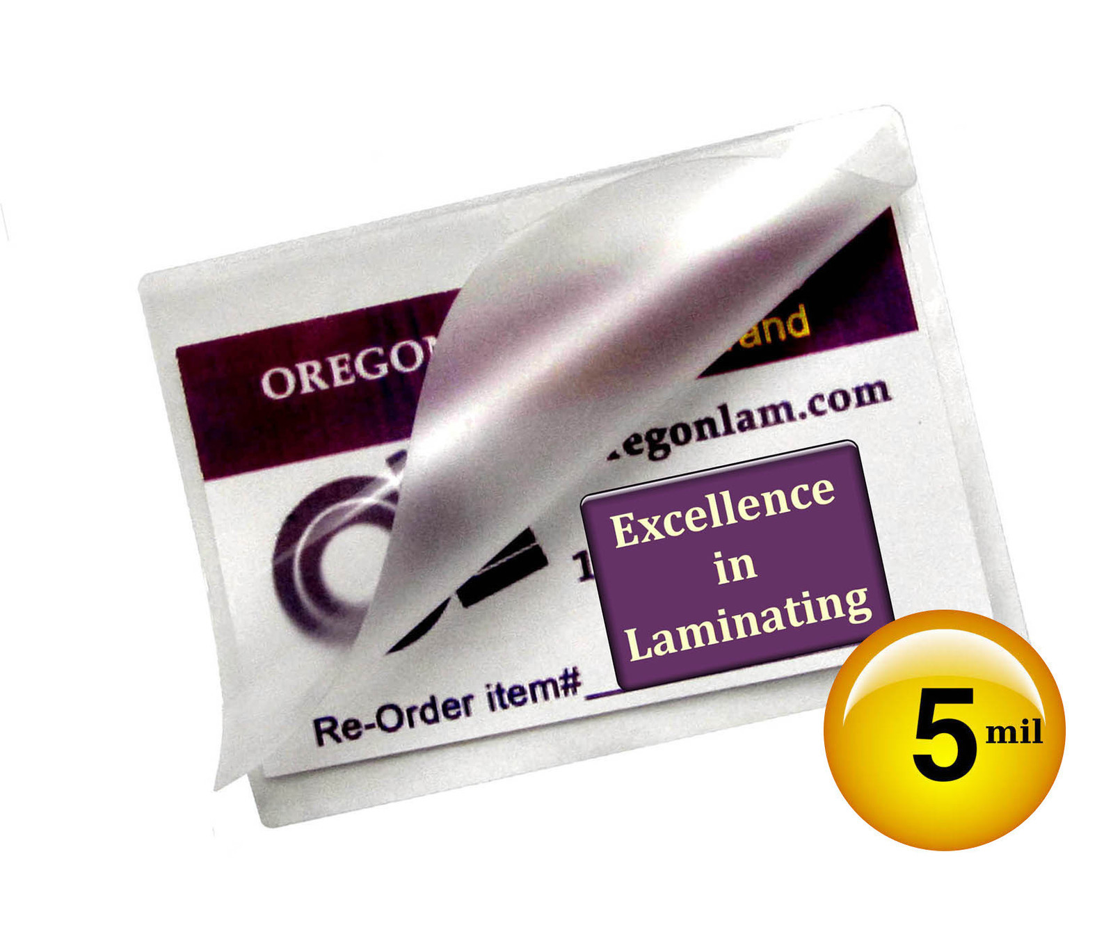 200/pack School ID Cards Hot Laminating Pouches 5 Mil 2-1/2 x 3-5/8 Clear