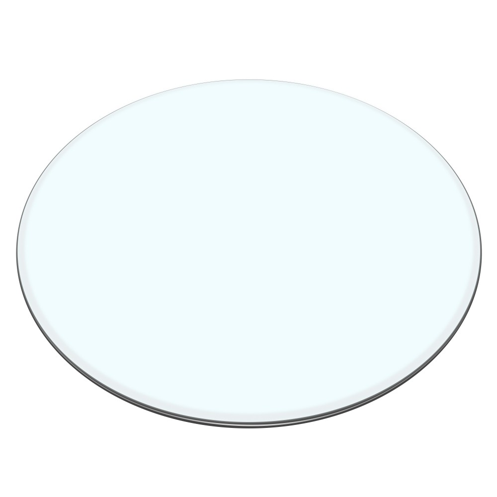 27.95 Inch Round Tempered Clear Glass Table Top Replacement Plate