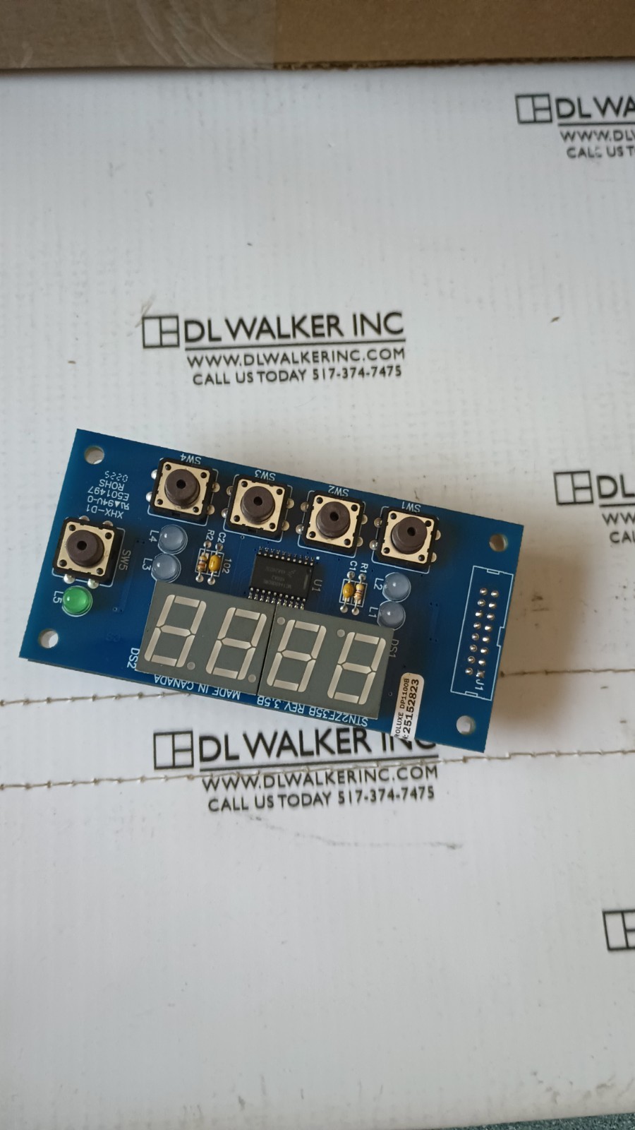 DOUGHPRO PROLUXE 110969052B CONTROL,DIGITAL SOFTWARE VER 6.70 (BLUE LED)