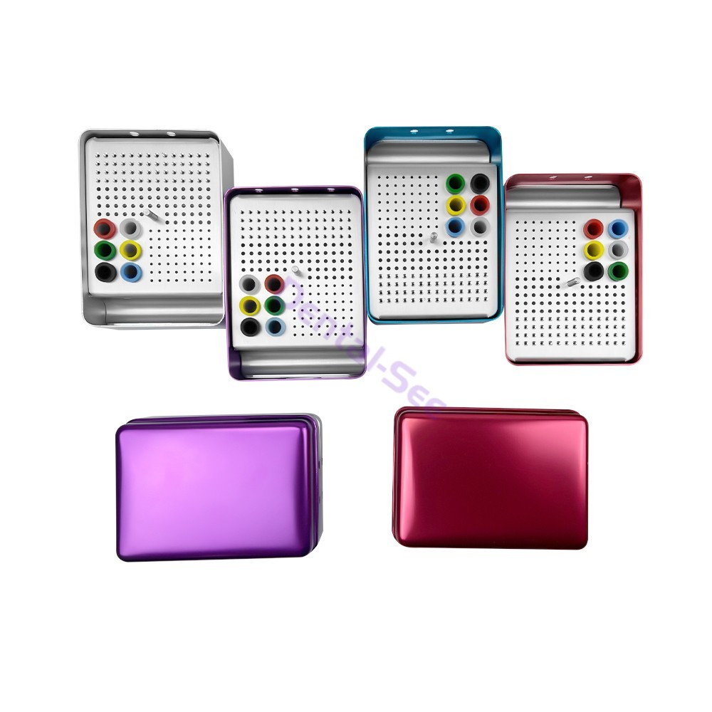180 Holes Dental Endo FG Bur Holder Box Autoclave Disinfection Case
