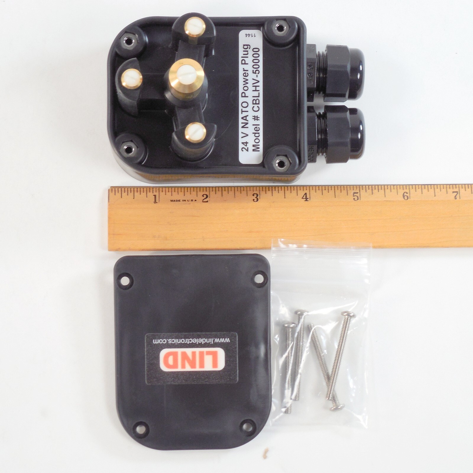 LIND 24V 50 AMP NATO Power Plug CBLHV-50000 2 AWG HMMWV Field Jump Start