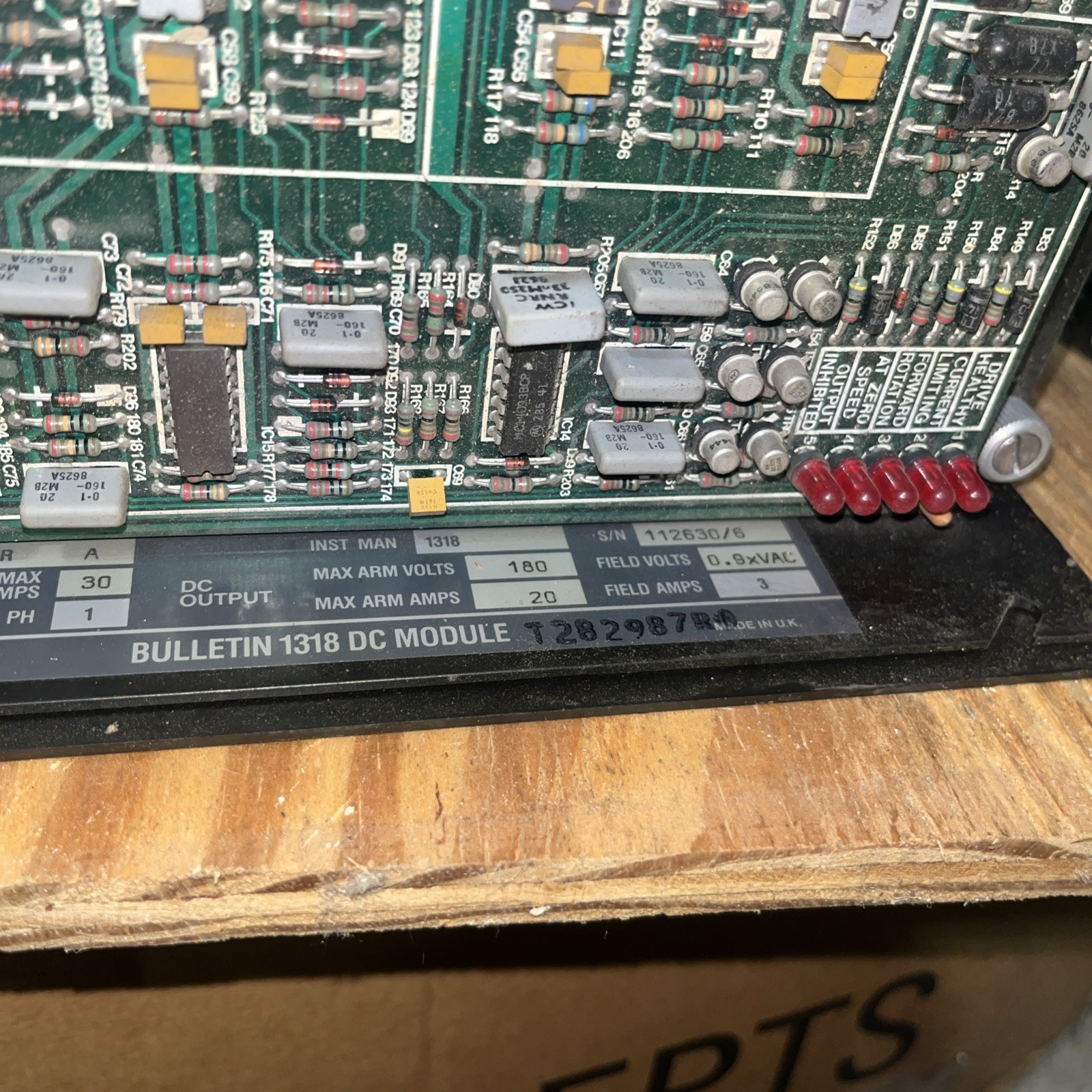ALLEN BRADLEY 1318-BOA020 SER. Listed as Used Or Not Working Nor Sure