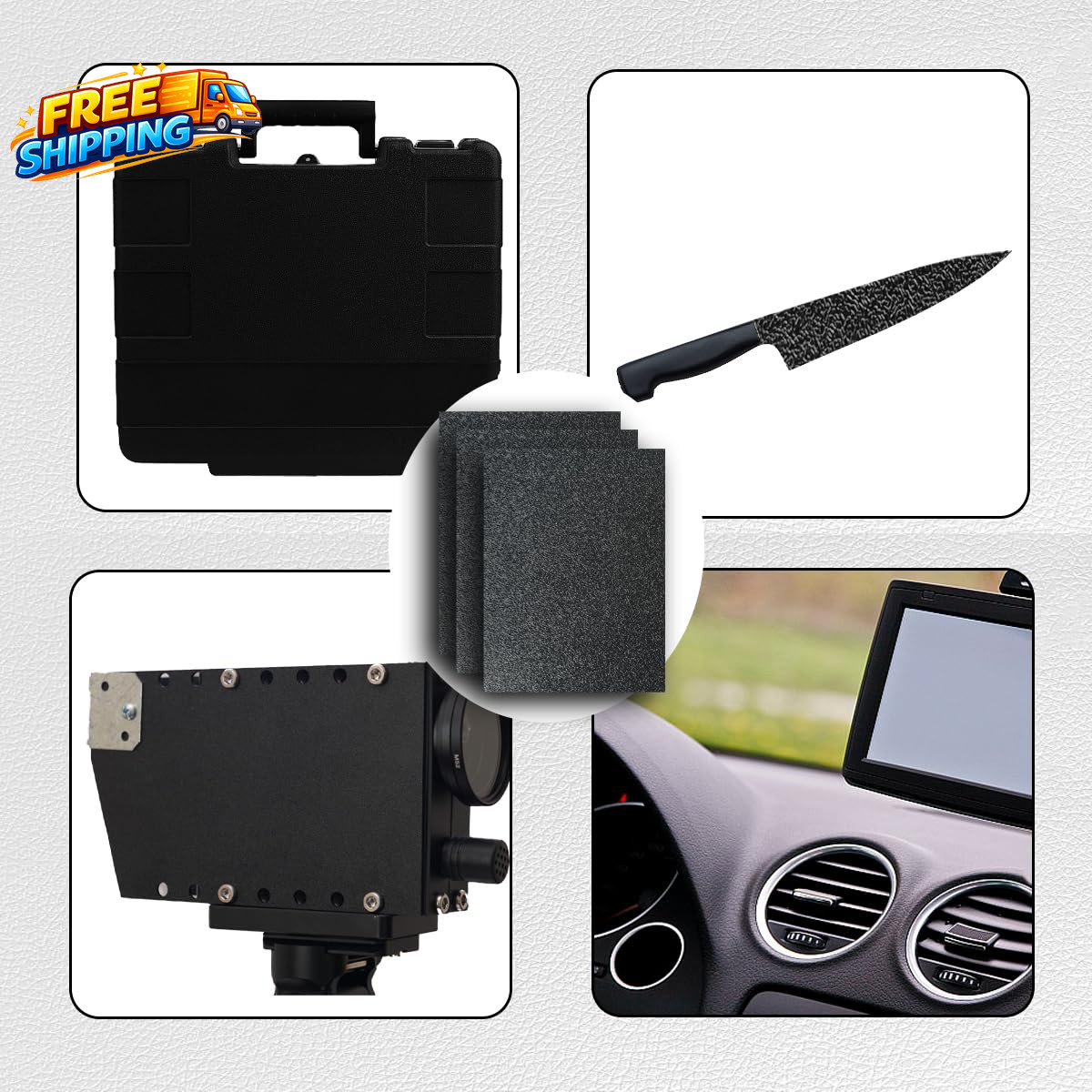 Pack of 2 ABS Plastic Sheet, Black Plastic Sheet 8″ X 12″ X 1/8″ Thick (3Mm) Rig