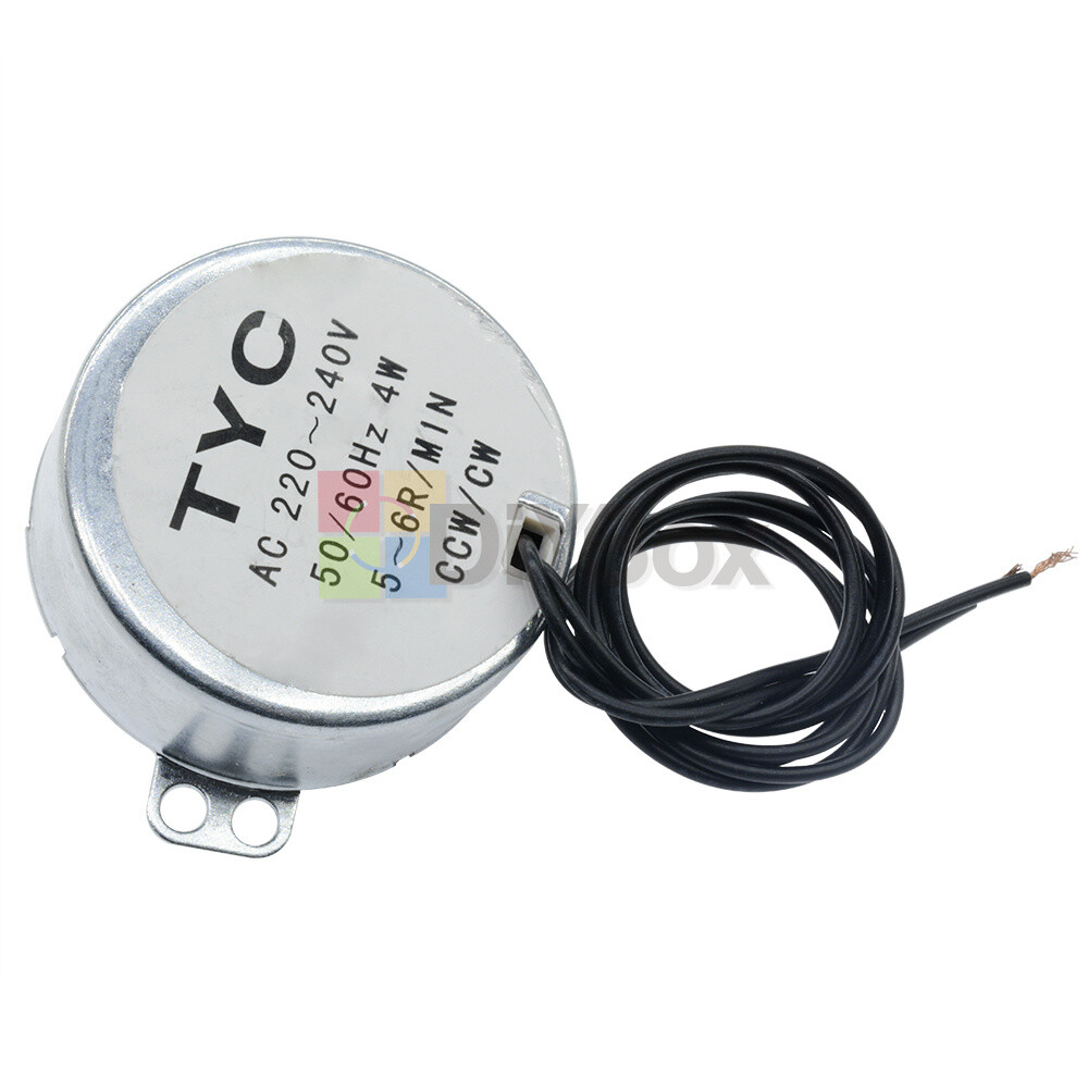 AC 12V/110V/220V 4W 50/60Hz Synchronous Motor 2.5/3/5/6RPM For Microwave TYC-50