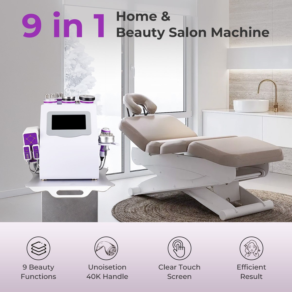 9 in 1 Beauty Machine for Body Massage Facial Skin Care Skin Lifting Lost WeigkY
