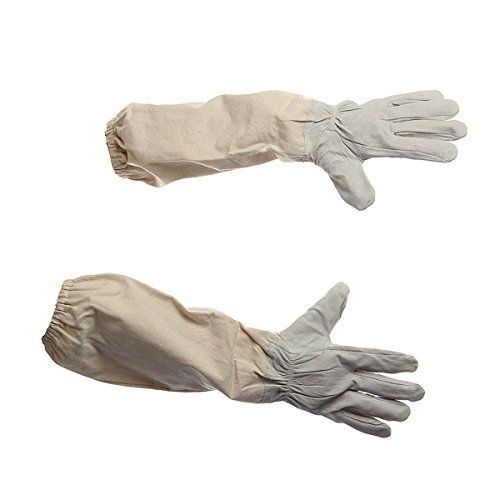 Alles XXL Goat Leather Goat Skin Beekeeping Gloves with Vented Sleeves, 1 Pair