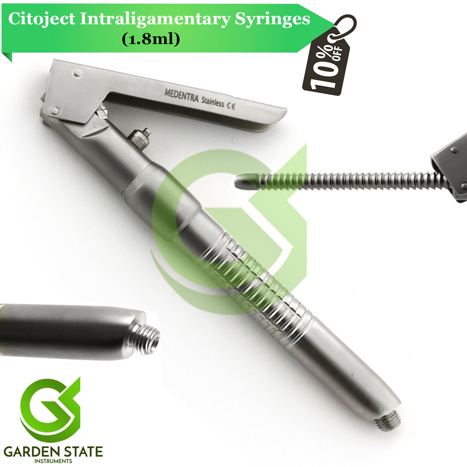 PDL Anesthetic Intraligamentary Syringe 1.8ml Curved Dental Oral Gum Anesthesia
