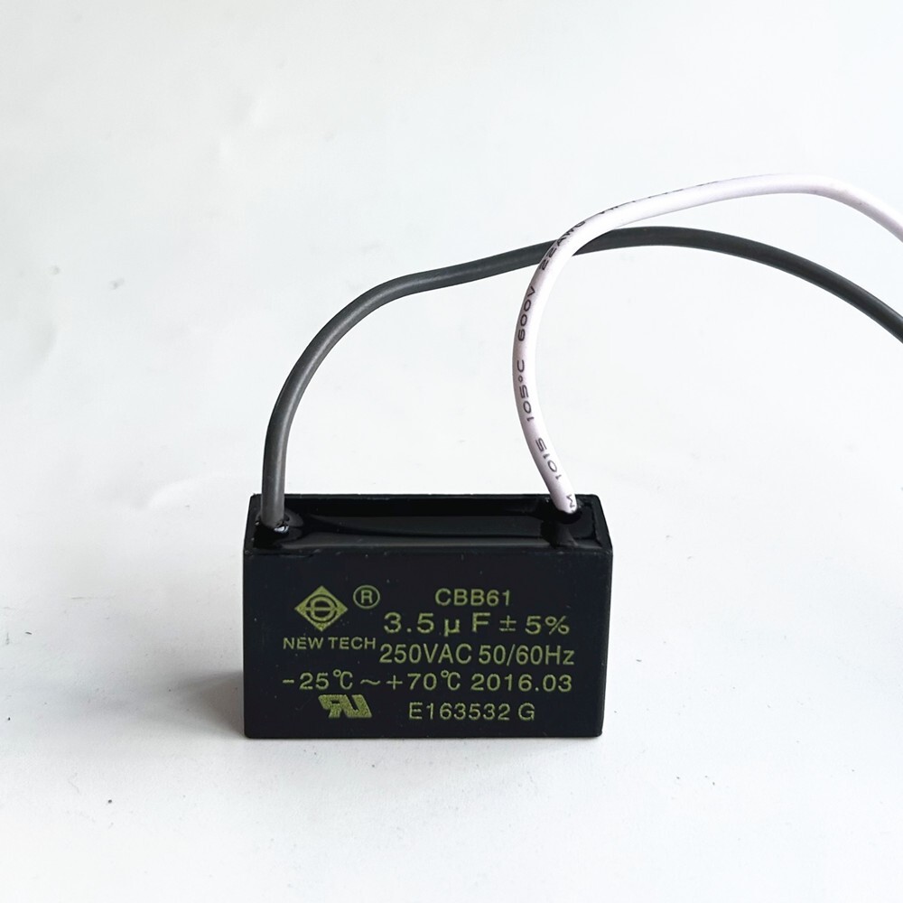 CBB61 250V Capacitor 2 wires 2/3/3.5/4/5/5.5/6/6.5/7/8/9/10/12/15/18/20/25/30 UF