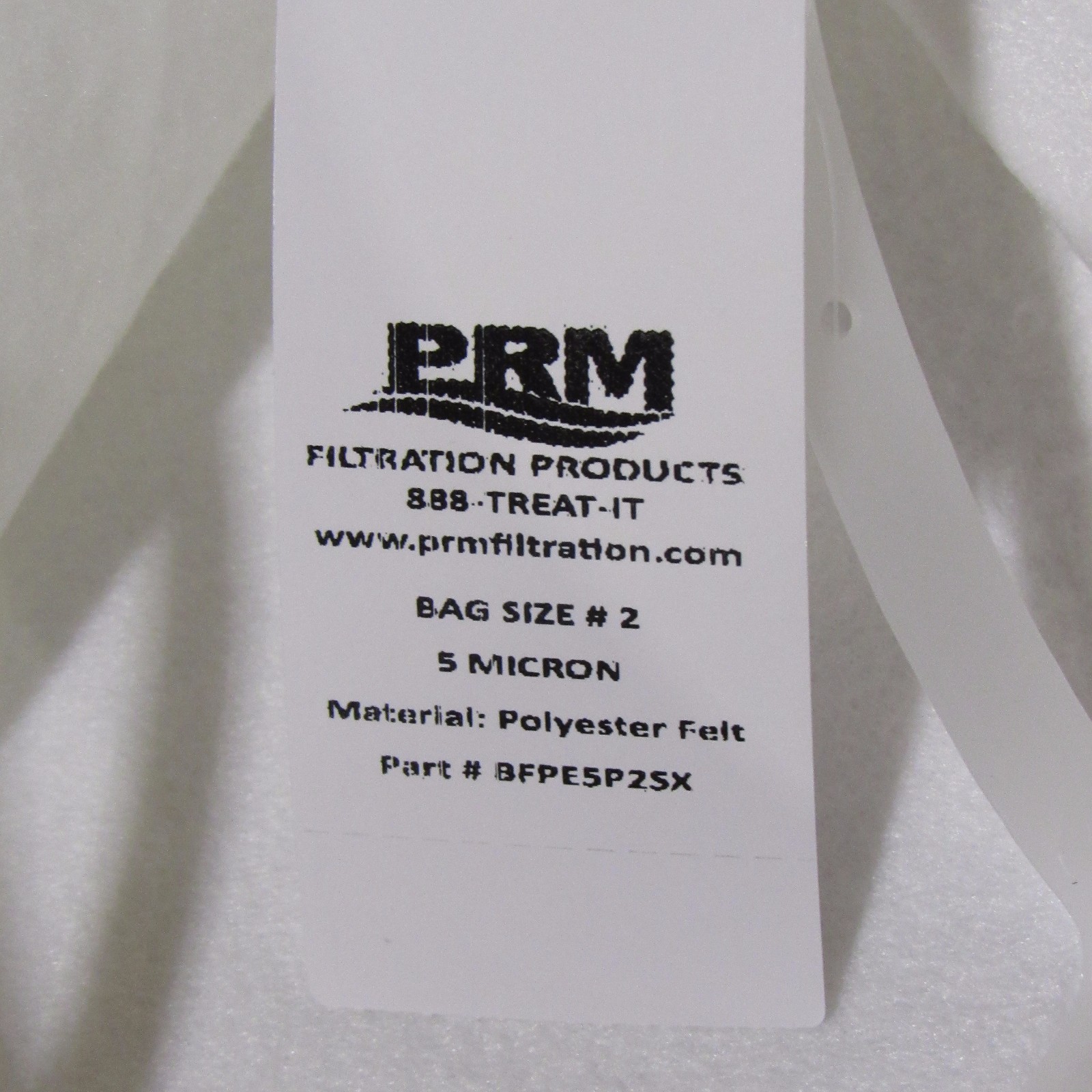 LOT OF 10 PCS. PRM TRADE SIZE #2 FILTER BAGS 5 MICRON POLYESTER FILTER BAGS NIB