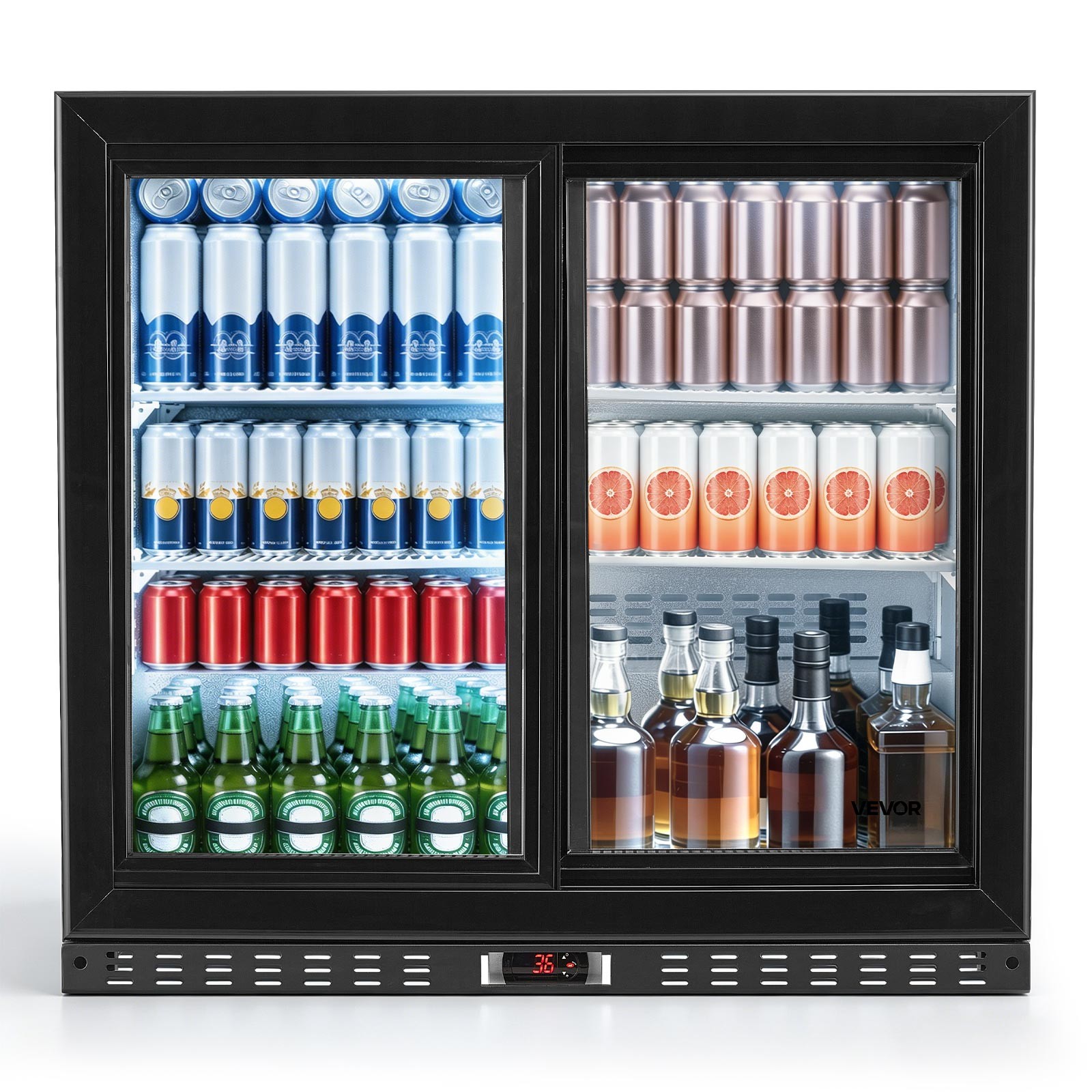 VEVOR 7.4 Cu.Ft Back Bar Cooler Commercial Beverage Refrigerator Under Counter