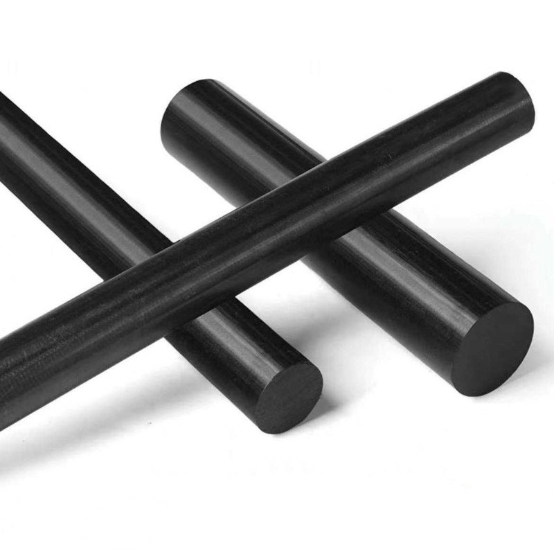 Black PEEK Rod Round Bar High Temperature Engineering Plastic 100mm 200mm Length