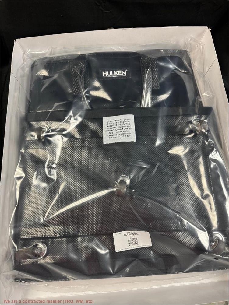 HULKEN Original Rolling Tote Bag Large Black SEE DETAILS