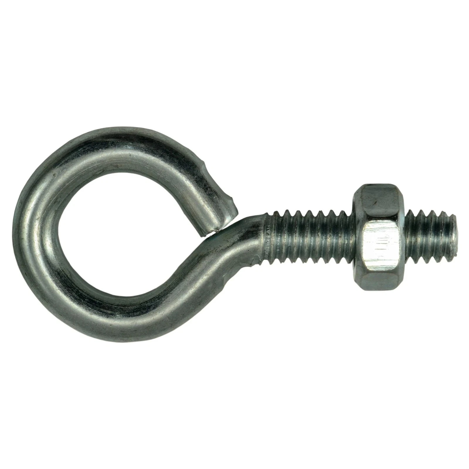 (100) Eyebolts w/ Nut Zinc Plated 1/4″ -20 X 1″ Overall Length 2″ Made In U.S.A.