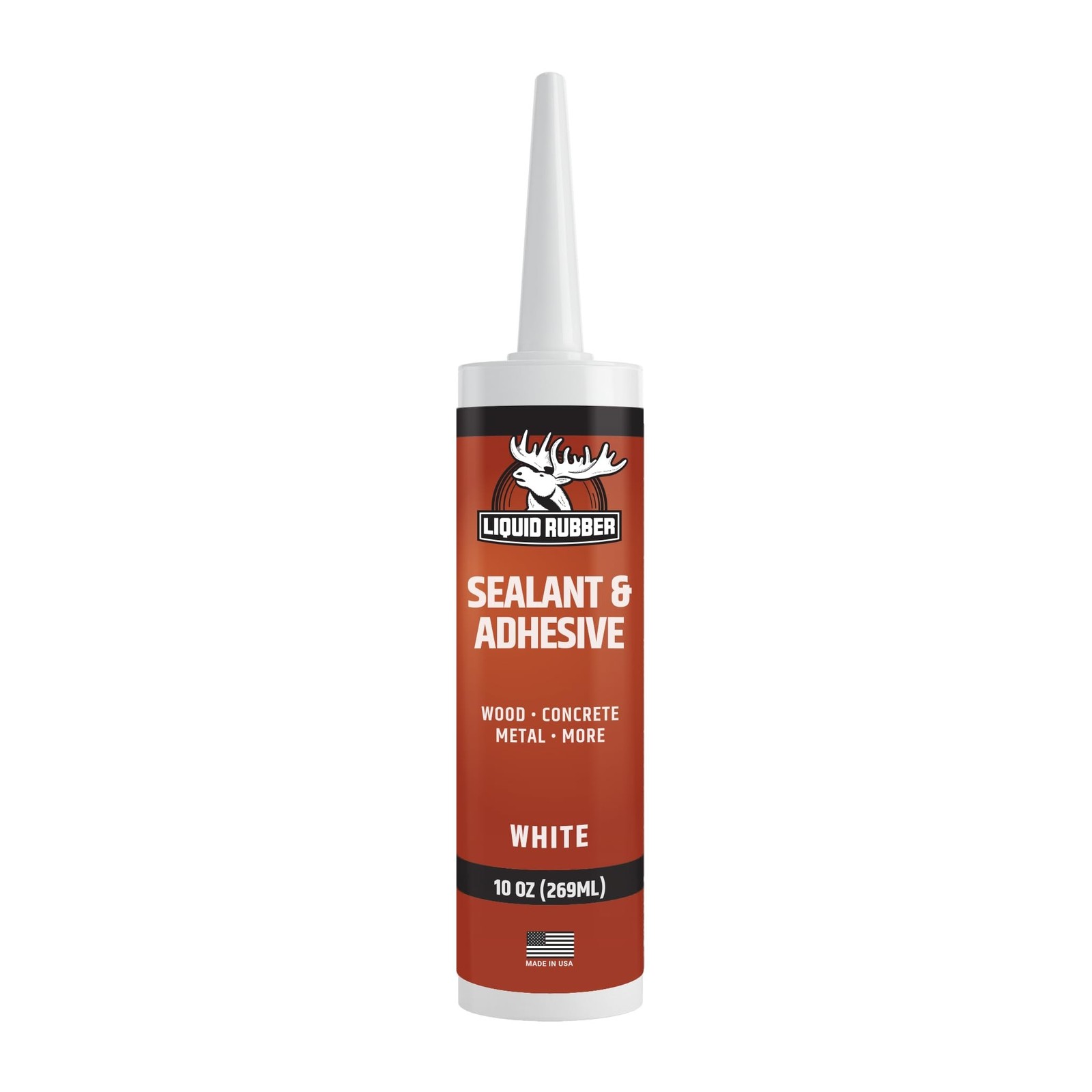 Liquid Rubber Caulk – Hybrid Adhesive and Protective Sealant, White, 1 Pack