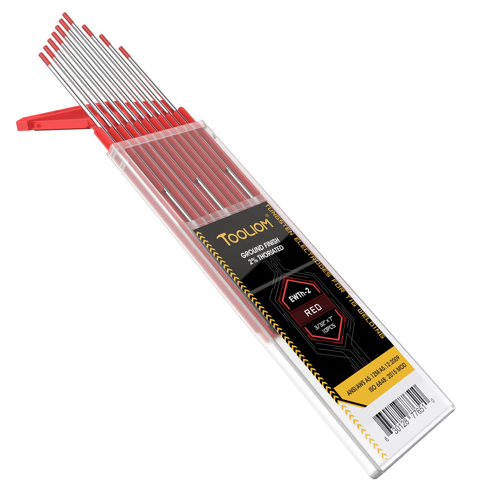 TOOLIOM TIG Tungsten Welding Tungsten Electrodes Tungsten 3/32” x 7” 10-Pack