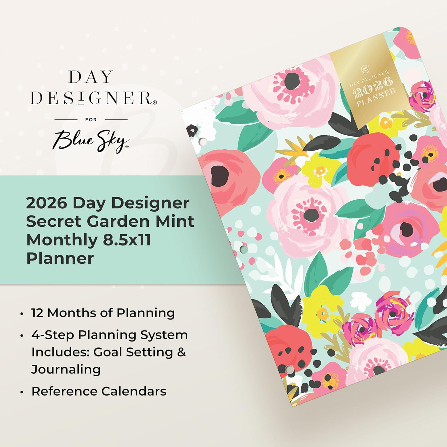 Day Designer 2026 Monthly Planner Calendar, January 2026 – December 2026, 8.5″ x