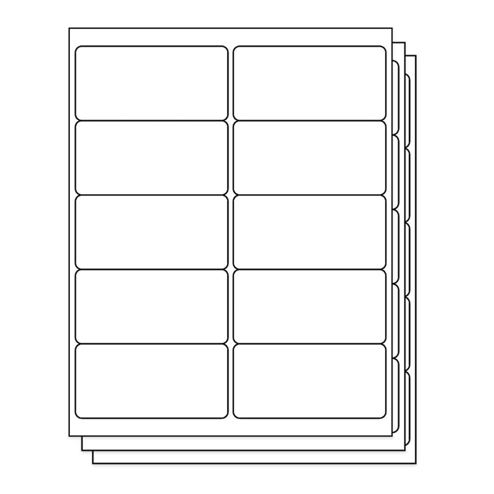 2″ x 4″ Shipping Address Labels for Laser Ink Jet Adhesive 10 UP 100-4000 Sheets
