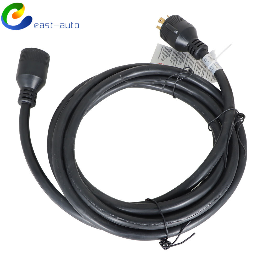 30 Amp 15 Feet Extension Cord & Generator Inlet Box L14-30P/L14-30R 125/250 V