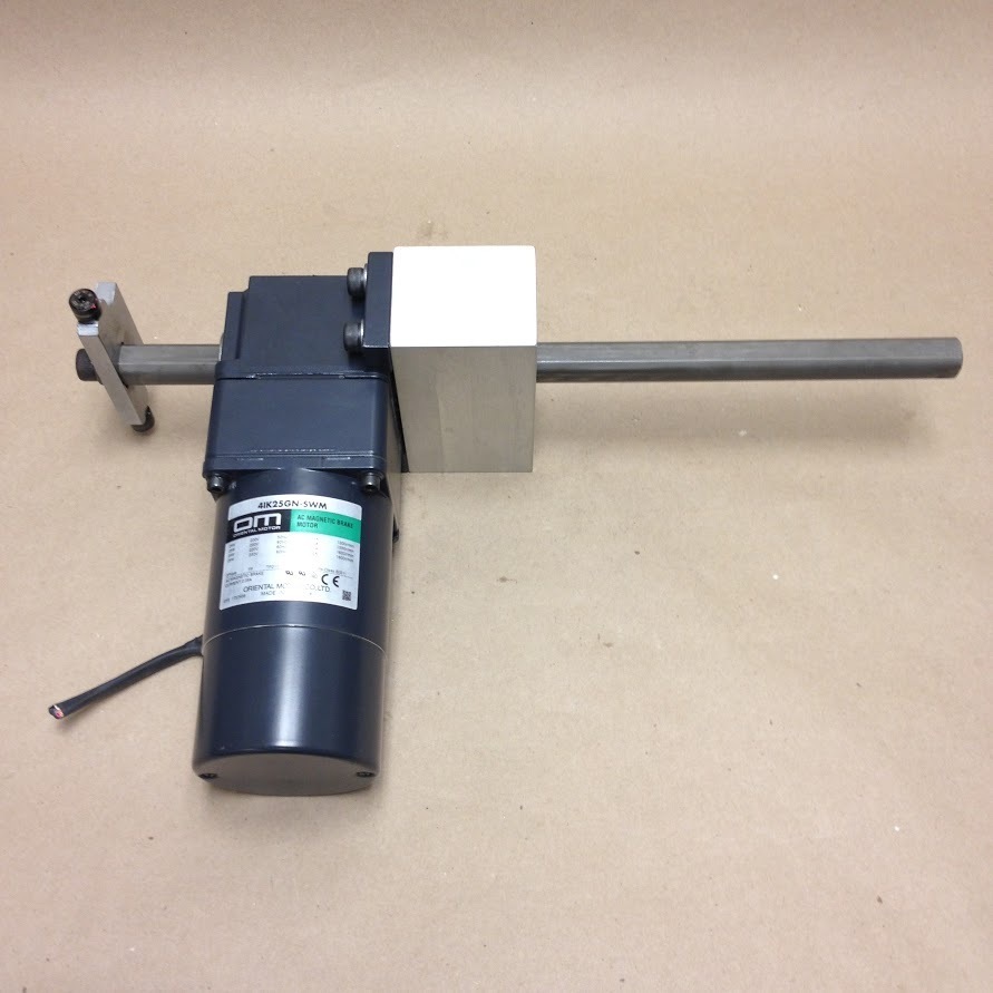 Oriental Motor 4IK25GN-SWM AC Magnetic Break Motor with 4LF45N-3 Linear Head
