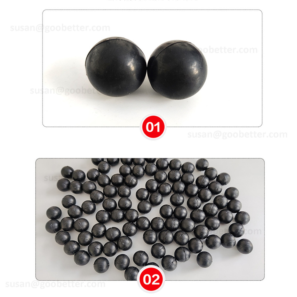 Nitrile Smooth Rubber Fuel Black Nitrile Rubber Solid Ball Diesel Oil Resistant