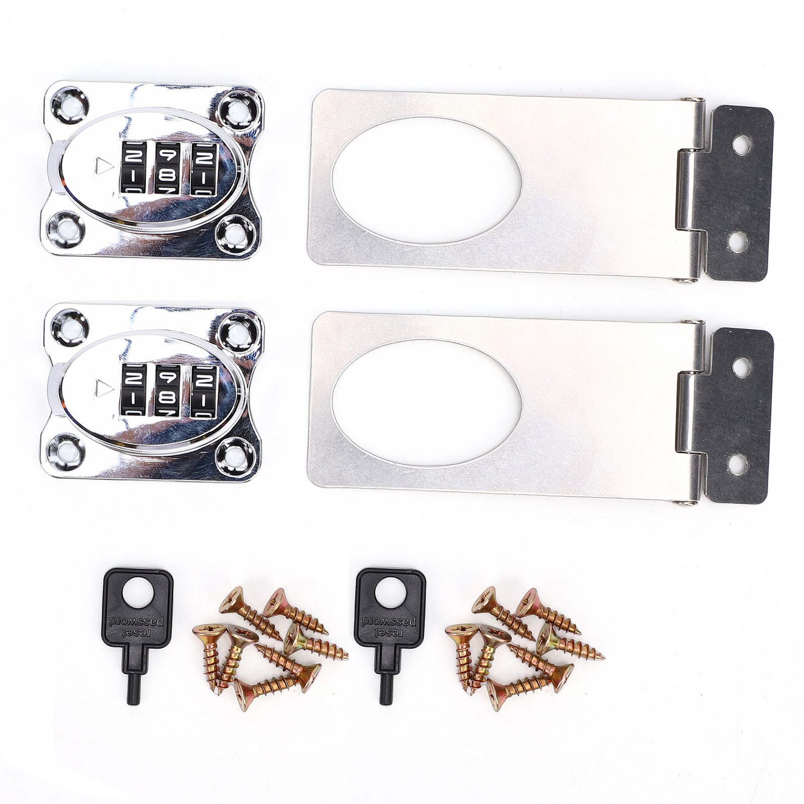 2-Digit Door Lock Closet Combination Lock Keyless Childproof Security 2pcs